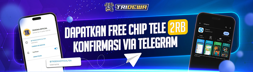 CHAT TRIDEWA DI TELEGRAM DAPAT FREECHIP 2RB